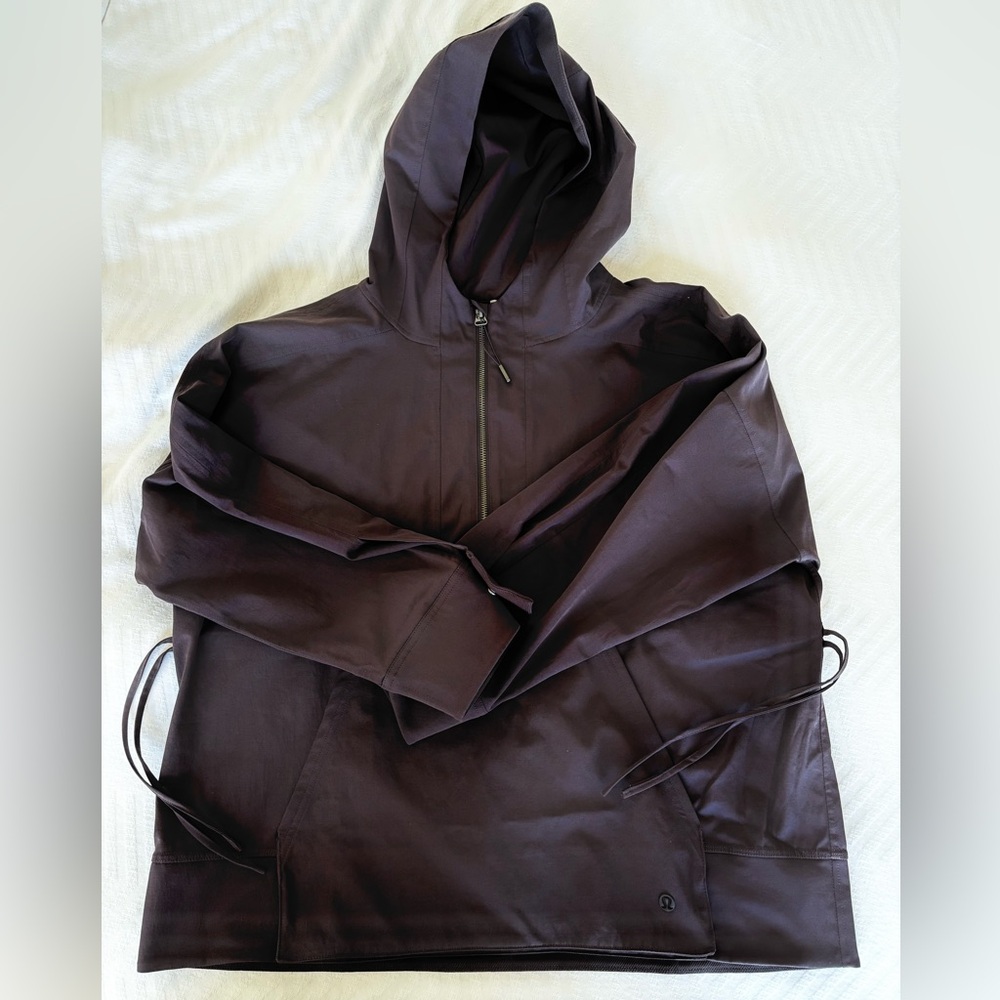 lululemon athletica Dark Brown / Raisin colored windbreaker hoodie